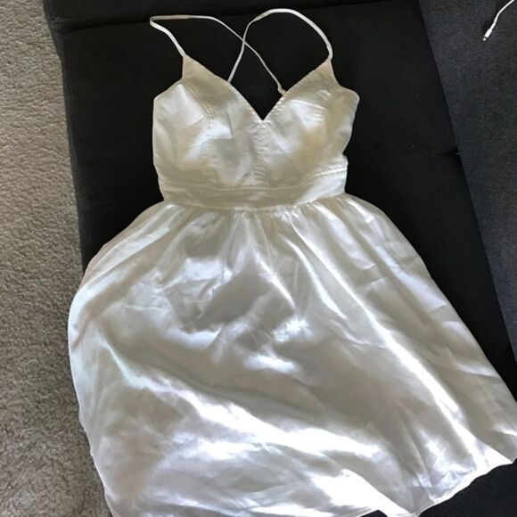 Urban Outfitters Dresses & Skirts - Silk White Party Dress - Size Small - Like New